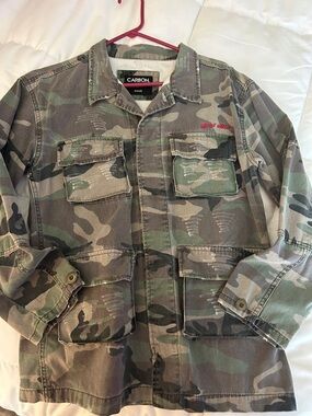 Carbon women’s Camouflage Field Jacket - Green/Brown Camo